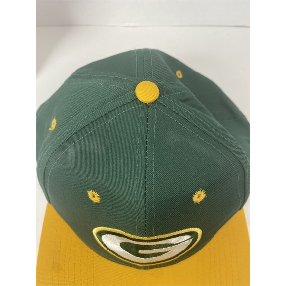 Vintage NFL Green Bay Packers Strapback Hat Green Baseball Cap‎ Game Day - Picture 7 of 8